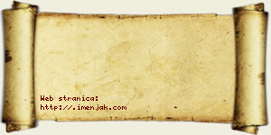 Jakov Ponoš vizit kartica